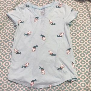 Girls size 12 T-shirt with Mercats on it!